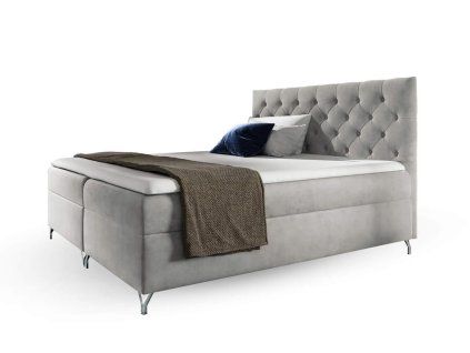 GULIETTE szürke boxspring ágy 120x200