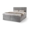 MAGIC kárpitozott szürke boxspring franciaágy