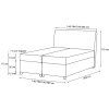 GULIETTE ágyneműtartós kárpitozott boxspring ágy matracokkal