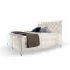 GULIETTE ágyneműtartós kárpitozott boxspring ágy matracokkal - fehér